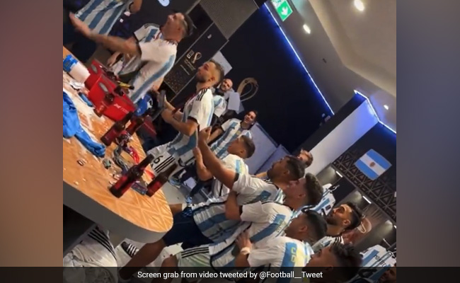 Watch: Argentina Goalkeeper Appears To Mock Kylian Mbappe During Dressing Room Celebrations