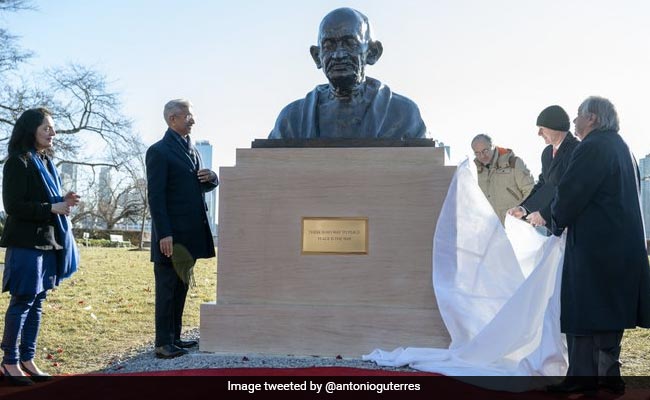 Mahatma Gandhi Statue Unveiled At UN HQ As "Reminder Of Values He Upheld"