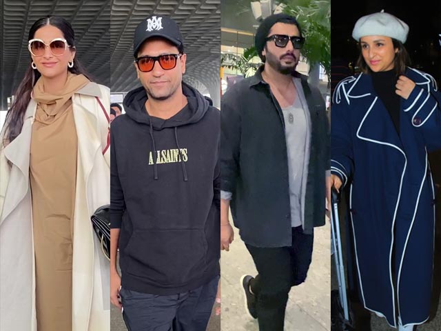 Sky Full Of Stars: Sonam, Vicky, Arjun And Parineeti Spotted At Airport