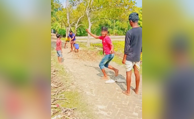 Watch: Hilarious DRS Call During Gully Cricket Bowls Over Spinner Ashwin