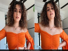 Only Sanya Malhotra Can Look This Chic In Orange Only Sanya Malhotra Can Look This Chic In Orange