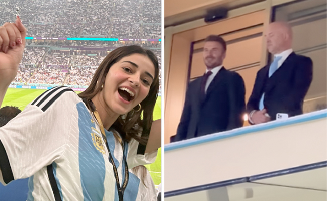 Ananya Panday Reveals FIFA World Cup Highlight: "David Beckham Waving At Us"