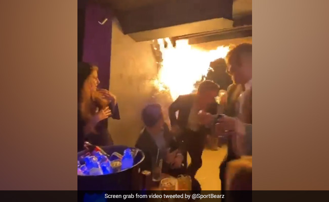 Watch: Hundreds Of Diners Rush To Escape After Christmas Decorations Catch Fire In London Restaurant