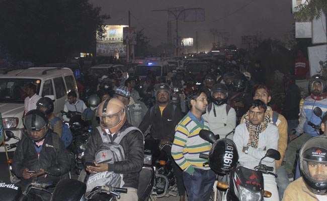Massive Traffic Jams Across Delhi Ahead Of Christmas
