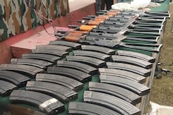 "War-Like Stores", Arms Found Near Line Of Control In Jammu And Kashmir "War-Like Stores", Arms Found Near Line Of Control In Jammu And Kashmir