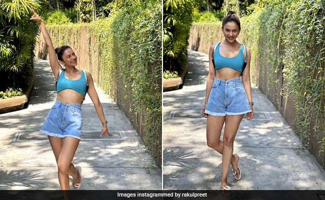 Rakul Preet Singh Is "Smiling Towards 2023" On Her Phuket Vacation In A Holiday-Chic Blue Crop Top And Denim Shorts