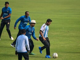 Watch: Bangladesh Captain Shakib Al Hasan Practises In Lionel Messi Jersey Ahead Of 2nd Test Against India