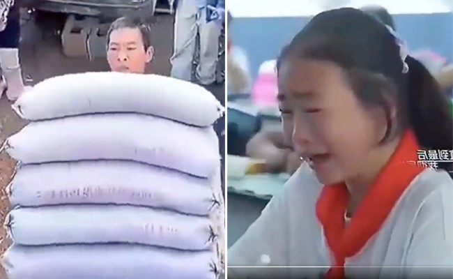 पिता को मज़दूरी करते देख क्लास में रोने लगी बच्ची, यूज़र्स बोले- पिता मेहनत कर बच्चों को पढ़ाता है