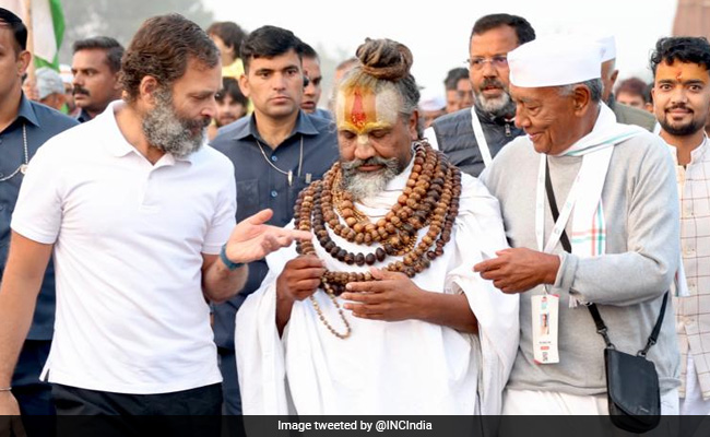 Watch: Computer Baba Joins Rahul Gandhi's Bharat Jodo Yatra