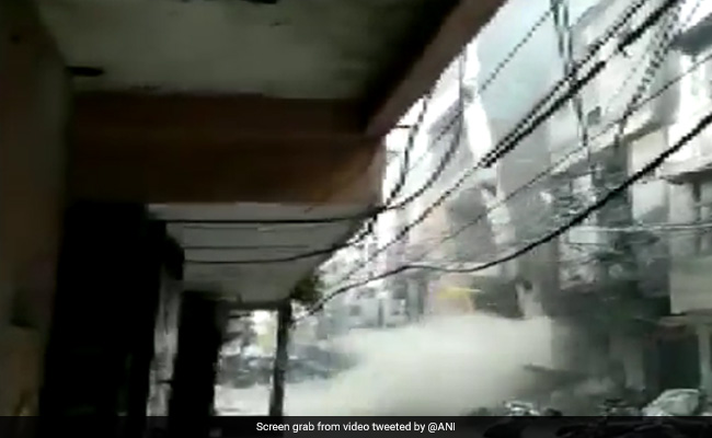 Caught On Camera: 4-Storey Building Collapses In Delhi