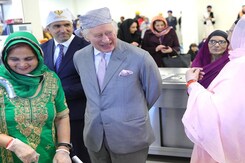 King Charles III Inaugurates A Gurdwara, Covers Head With Handkerchief King Charles III Inaugurates A Gurdwara, Covers Head With Handkerchief