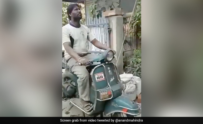 Scooter Customised To Help Construction Work. Anand Mahindra Shares Video