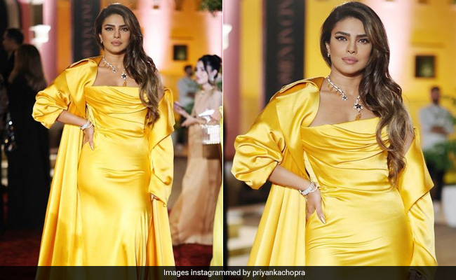 Priyanka Chopra Brought Sunshine To The Red Carpet In A Yellow Silk Gown