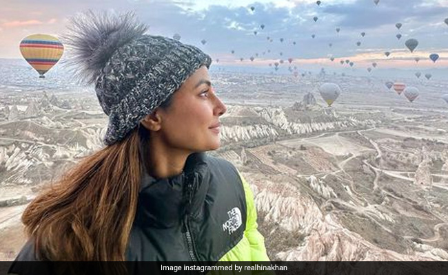 The View From Hina Khan's Hot Air Balloon Ride In Turkey. See Pics