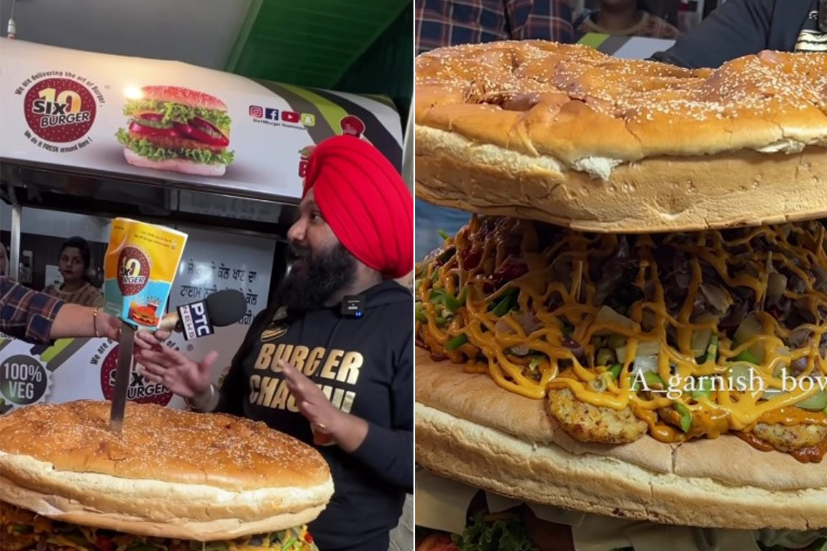 "India's Biggest Burger" In Punjab Weighing Over 30 Kgs Goes Viral - Watch Video