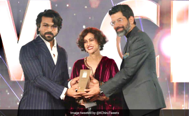 Actor Chiranjeevi's Tweet For Son Ram Charan On Winning Award