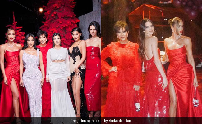 From Kim Kardashian To Kylie Jenner, The Kardashians And Jenners Went Red, White And Black For Christmas 2022
