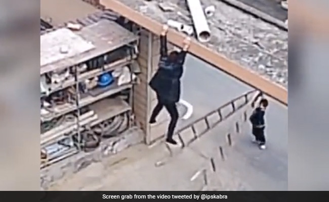 Watch: Little Boy's Quick Thinking Saves Woman From Falling, Here's What Happened