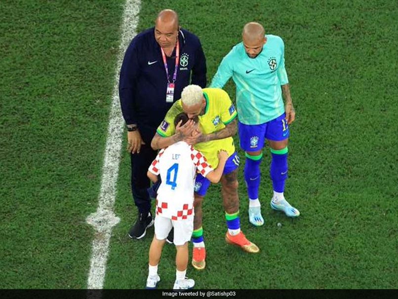 Watch: Croatia Star's Son Consoles Heartbroken Neymar After Brazil Crash Out