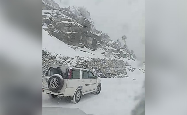 Watch: Fresh Snowfall As Arunachal's Tawang Shivers In Sub-Zero Temperatures