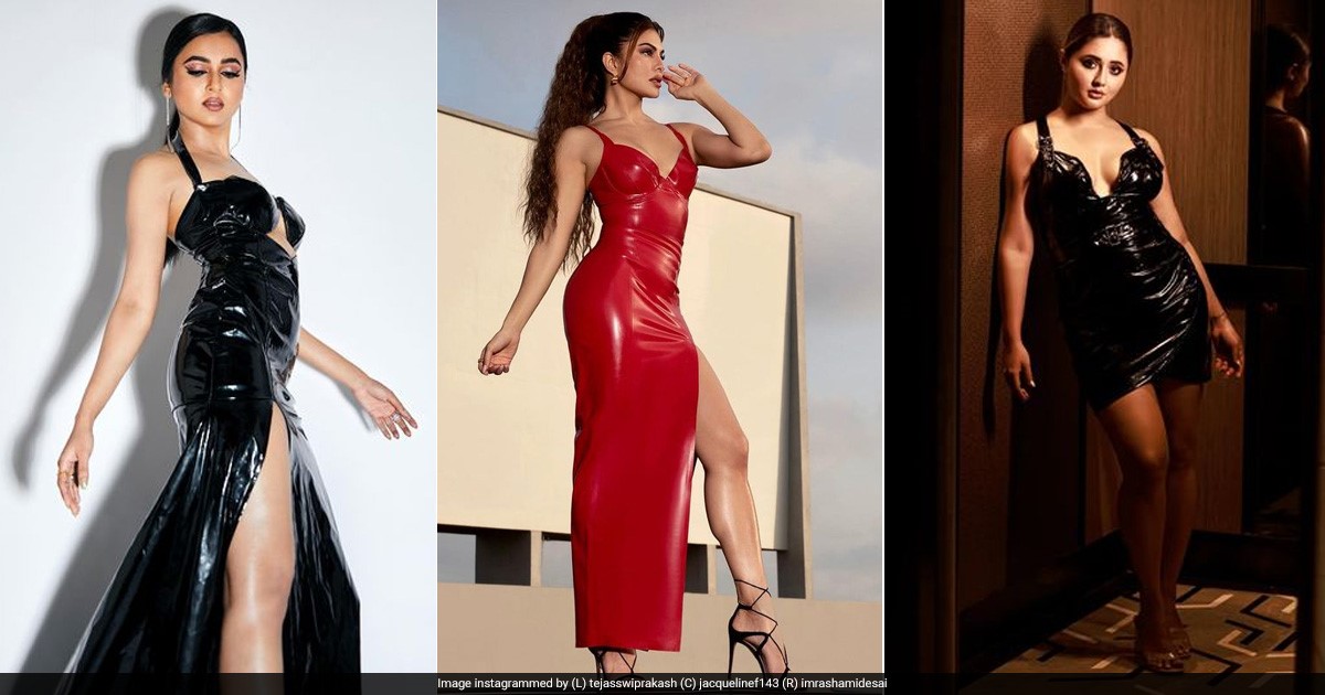 As Seen On Rashami Desai, Jacqueline Fernandez And More, Latex Is The Last Bollywood Celebrity Fashion Trend To Come Out Of 2022
