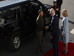 Ukraine's Zelensky Arrives In US To Meet With Joe Biden Ukraine's Zelensky Arrives In US To Meet With Joe Biden