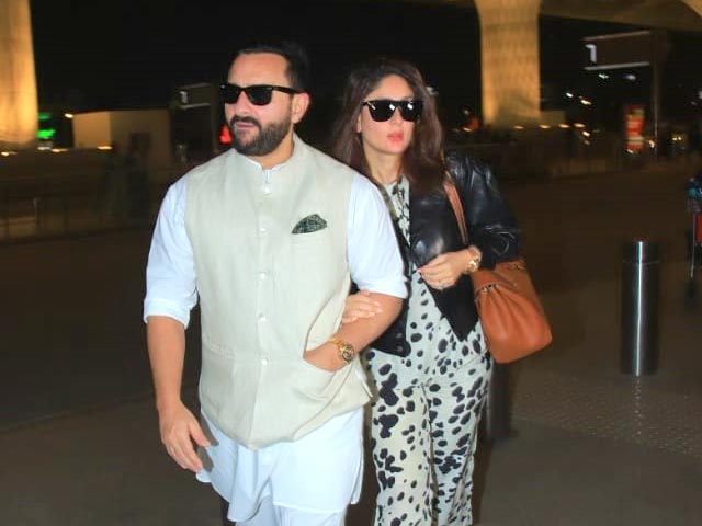 Kareena Kapoor And Saif Ali Khan Were The Definition Of Yin-Yang At Airport