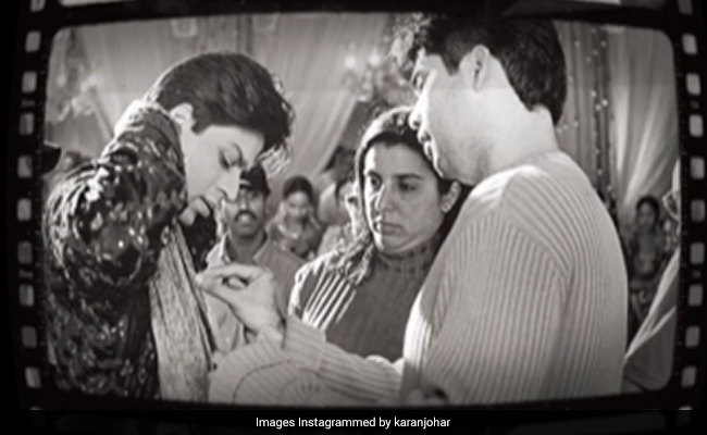 Throwbacks Of Shah Rukh Khan, Amitabh Bachchan In Karan Johar's <i>Kabhi Khushi Kabhie Gham</i> Post