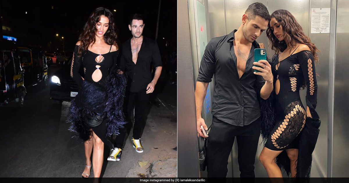 You Didn't Expect Disha Patani To Wear A Basic Black Dress For A Celebrity Party, Now Did You?