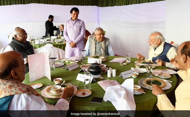Pics: PM Modi's Lunch With Congress Chief M Kharge After 'Dog' Remark Row