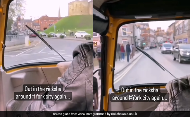 इंग्लैंड की सड़कों पर ऑटो-रिक्शा की सवारी करते शख्स का Video वायरल, लोग बोले- बस ‘धड़कन’ का गाना बजा दे...
