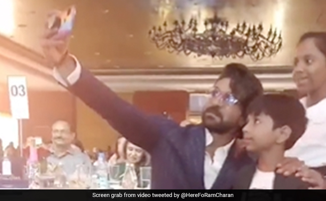 Ram Charan Takes Selfies With Kids Of Galwan Braveheart At NDTV's True Legend
