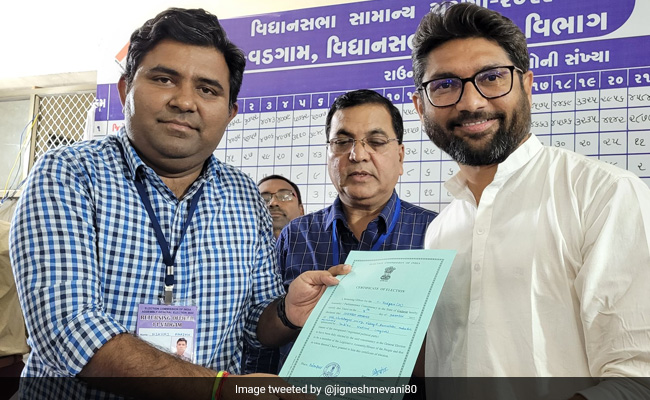 Congress' Jignesh Mevani Wins Vadgam Seat Again