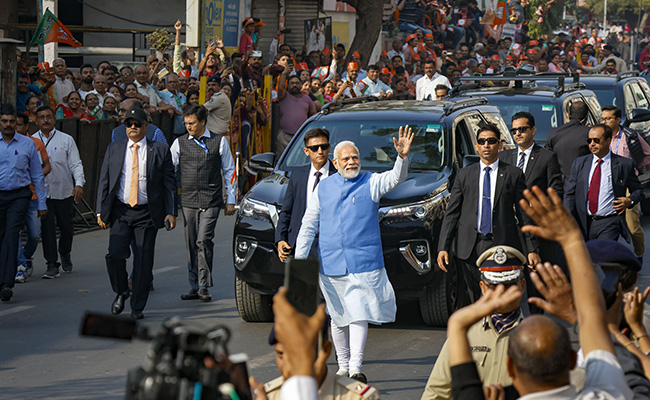 PM's Roadshow In Delhi Today Ahead Of Mega BJP Meet