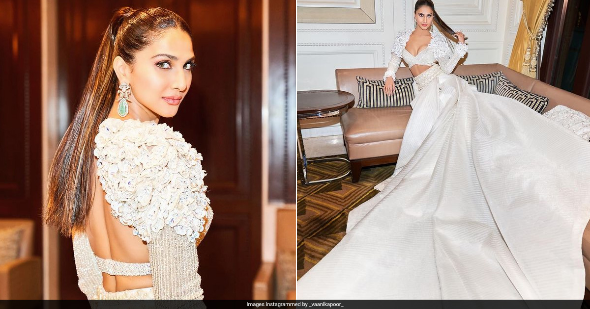 Vaani Kapoor Is Nothing Less Than A Vision In An Embellished Blouse And Flowing Skirt