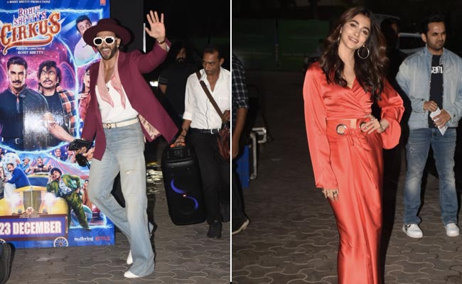 Ranveer Singh, Pooja Hegde, Varun Sharma And Others At <i>Cirkus</i> Screening