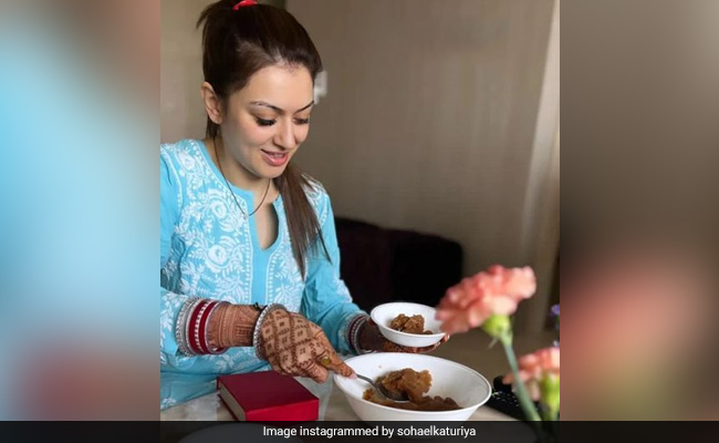 Newlywed Hansika Motwani Made This Sweet Dish During Post Wedding Ritual