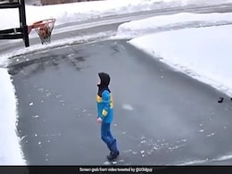 Watch: Boy Tries To Play Basketball In Freezing Weather, This Happened Next Watch: Boy Tries To Play Basketball In Freezing Weather, This Happened Next