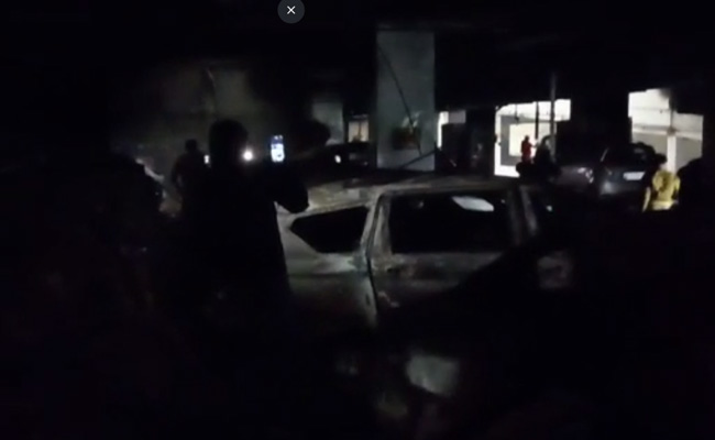 Watch: 21 Cars On Fire In Delhi Multi-Storey Parking Lot