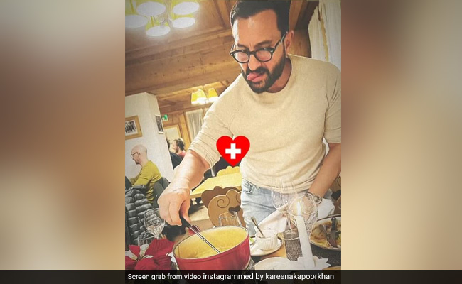 Saif Ali Khan Digging Into A Swiss Staple, Bookmarked On Kareena Kapoor's Instagram