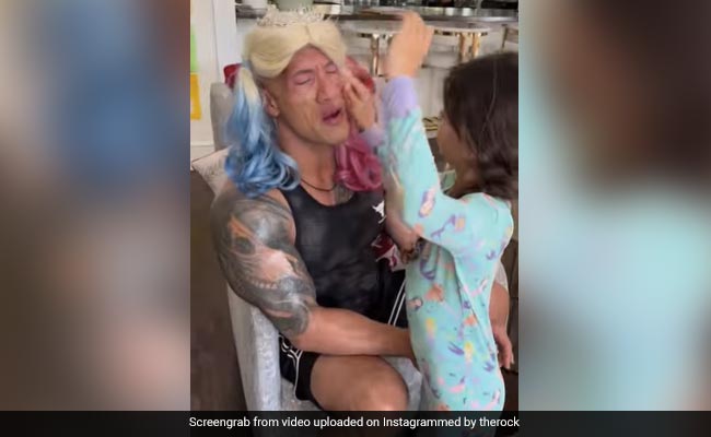 Viral Video: Dwayne 'The Rock' Johnson's Daughters Give Him A Christmas Makeover