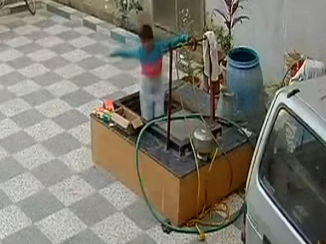 On CCTV, Child Falls Into Well, Friend's Screams Help Save Him