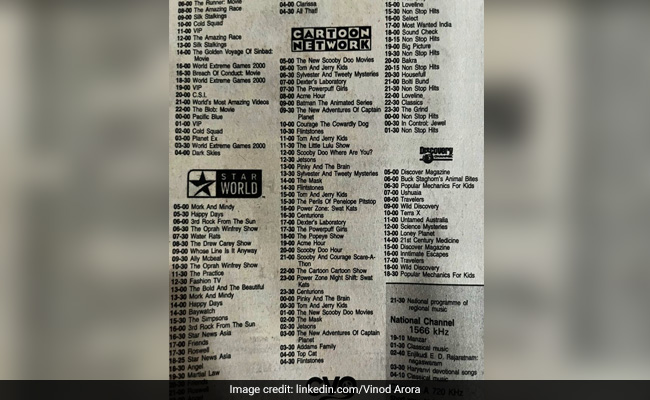 Newspaper Clipping With Cartoon Network Shows Makes Internet Nostalgic