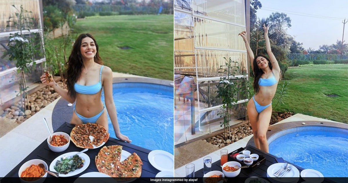 Alaya Furniturewalla Is Giving Us The Best Kind Of Friday Blues In A Gorgeous Aqua Swimsuit
