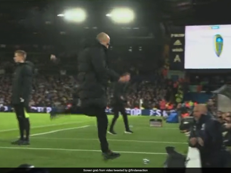 Watch: Pep Guardiola Kicks Bottle That Hits Leeds Player, Manchester City Manager Apologises