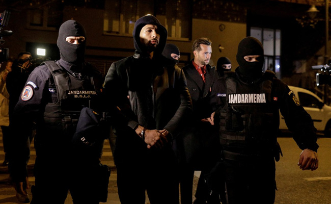 Ex-Kickboxer Andrew Tate Detained In Romania, Faces Human Trafficking Charges