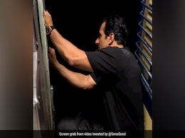 Watch: Sonu Sood Sits By The Door Of A Moving Train, Railway Police Responds Watch: Sonu Sood Sits By The Door Of A Moving Train, Railway Police Responds