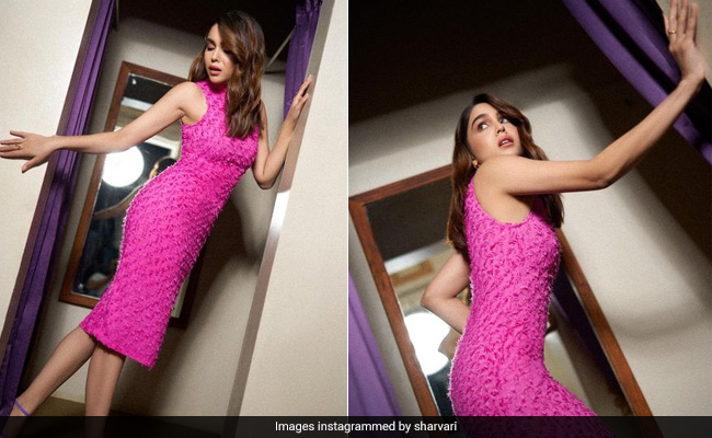 Sharvari Wagh's Weekend Looks Pretty In Pink In A Chic Midi Dress