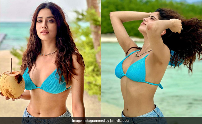 The 'Blues' Just Keep Getting Better In Janhvi Kapoor's Beach Look