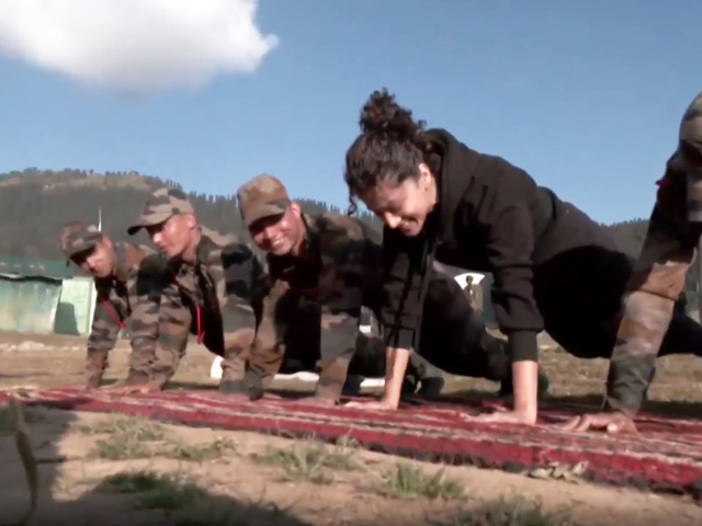Taapsee Pannu Does Push-Ups Like A Soldier